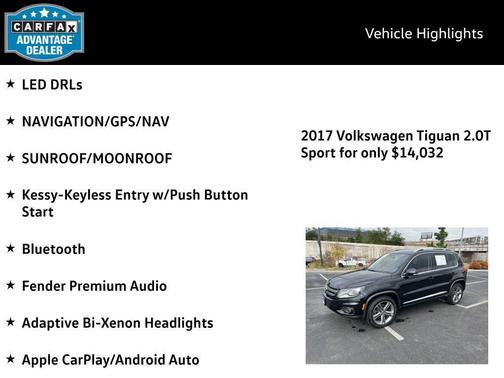 2017 Volkswagen Tiguan 2.0T S 4MOTION