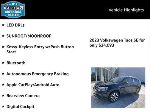 2023 Volkswagen Taos 1.5T SE