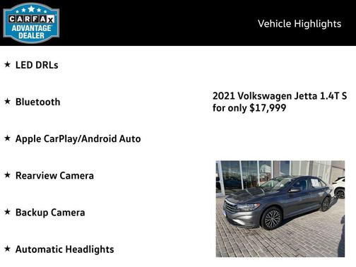 2021 Volkswagen Jetta 1.4T S