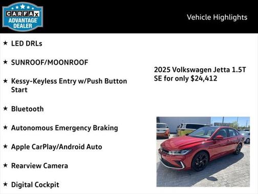 2025 Volkswagen Jetta 1.5T SE