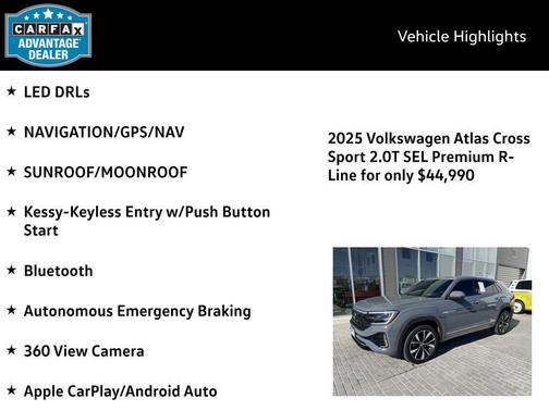 2025 Volkswagen Atlas Cross Sport 2.0T SEL Premium