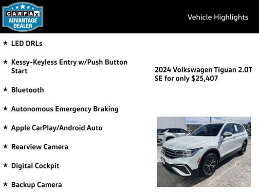 2024 Volkswagen Tiguan 2.0T SE 4MOTION