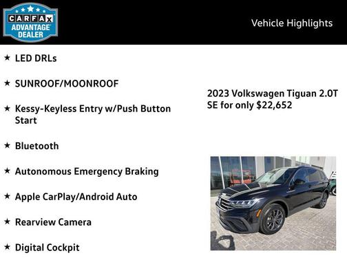 2023 Volkswagen Tiguan 2.0T SE 4MOTION