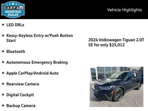 2024 Volkswagen Tiguan 2.0T SE 4MOTION