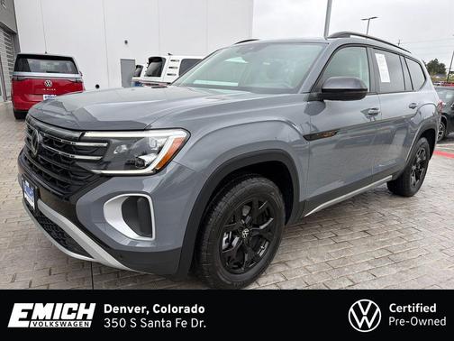 Pure Gray 2025 Volkswagen Atlas 2.0T Peak Edition