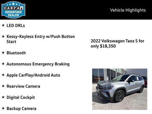 2022 Volkswagen Taos 1.5T S