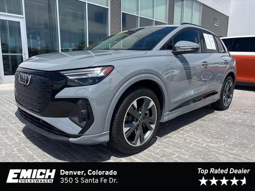 Pebble Gray 2025 Audi Q4 e-tron Prestige 55 quattro