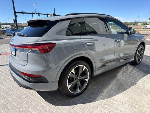 Pebble Gray 2025 Audi Q4 e-tron Prestige 55 quattro