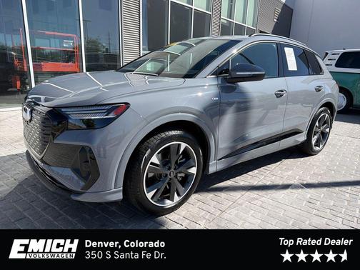 Pebble Gray 2025 Audi Q4 e-tron Prestige 55 quattro