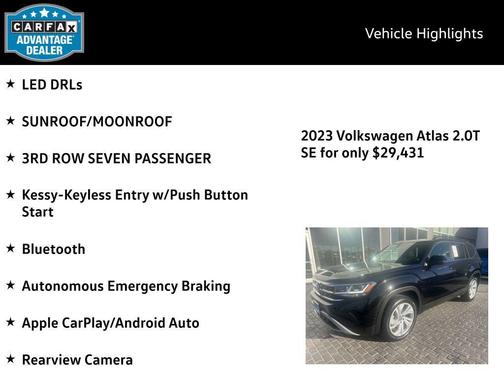 2023 Volkswagen Atlas 2.0T SE w/Technology 4MOTION