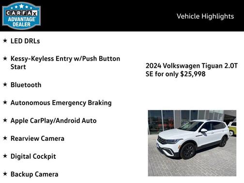 2024 Volkswagen Tiguan 2.0T SE 4MOTION