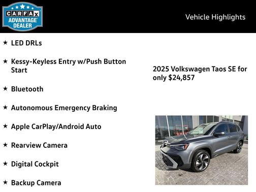 2025 Volkswagen Taos 1.5T SE