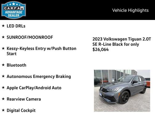 2023 Volkswagen Tiguan 2.0T SE R-Line Black 4MOTION