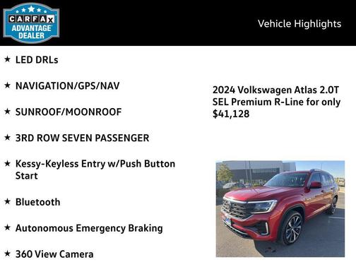 2024 Volkswagen Atlas 2.0T SEL Premium R-Line 4MOTION