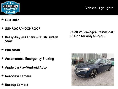 2020 Volkswagen Passat 2.0T R-Line