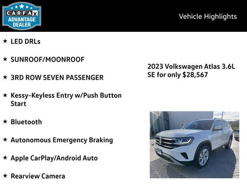 2023 Volkswagen Atlas 3.6L SE w/Technology