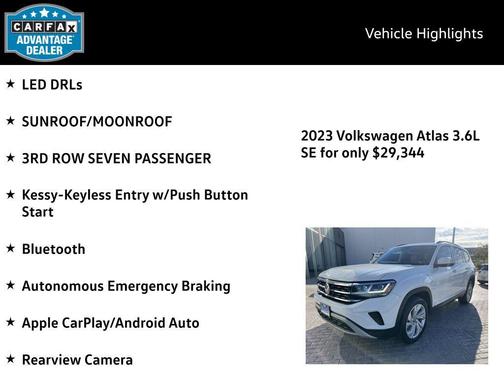 2023 Volkswagen Atlas 3.6L SE w/Technology