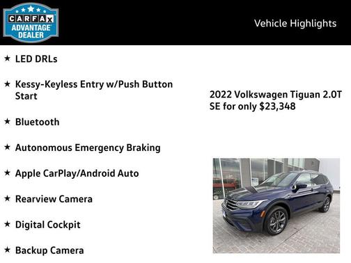 2022 Volkswagen Tiguan 2.0T SE 4MOTION