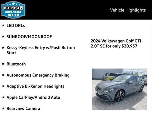 2024 Volkswagen Golf GTI 2.0T SE DSG