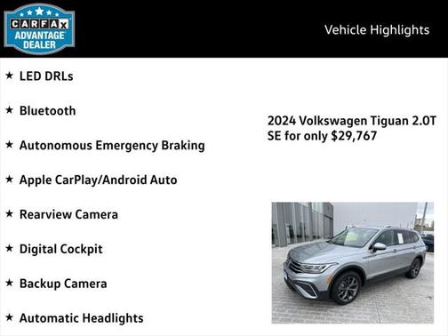 2024 Volkswagen Tiguan 2.0T SE 4MOTION
