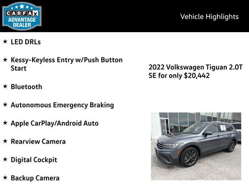 2022 Volkswagen Tiguan 2.0T SE 4MOTION