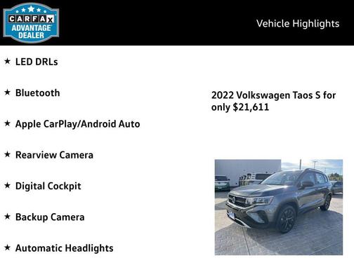2022 Volkswagen Taos 1.5T S