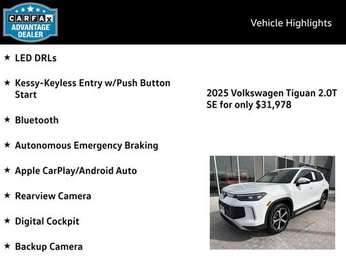 2025 Volkswagen Tiguan 2.0T SE 4MOTION