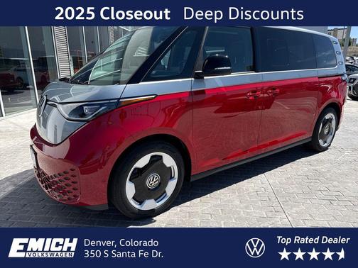 Cherry Red 2025 Volkswagen ID. Buzz Pro S Plus with 4MOTION