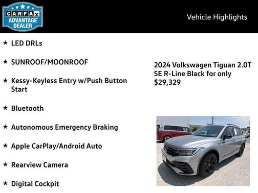 Pyrite Silver Metallic 2024 Volkswagen Tiguan 2.0T SE R-Line Black 4MOTION