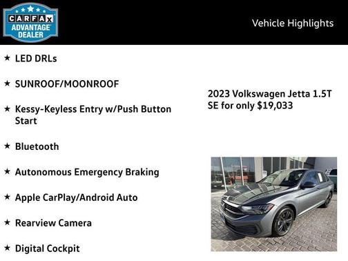2023 Volkswagen Jetta 1.5T SE
