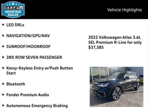 2022 Volkswagen Atlas 3.6L SEL Premium