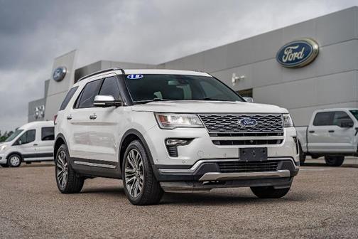 WHITE PLATINUM MET TRI-COAT 2018 Ford Explorer PLATINUM