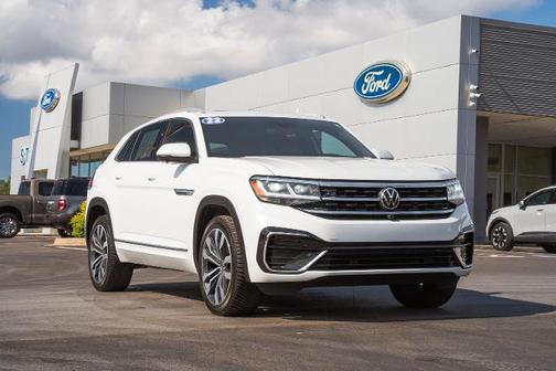 Oryx White Pearl Effect 2022 Volkswagen Atlas Cross Sport 3.6 V6 SEL PREMIUM R-LINE SUV