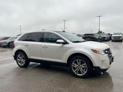 White Platinum Tri-Coat Metallic 2014 Ford Edge Limited