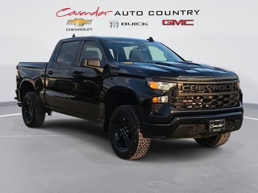 Black 2026 Chevrolet Silverado 1500 Custom Trail Boss