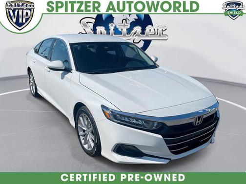 Platinum White Pearl 2022 Honda Accord LX 1.5T