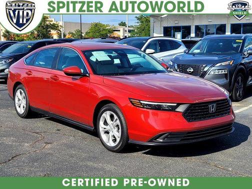 Radiant Red Metallic 2025 Honda Accord LX 1.5T