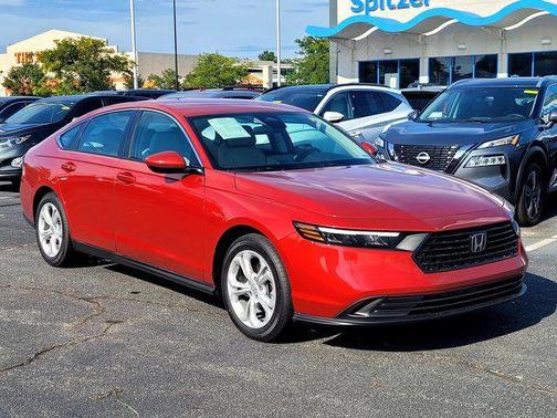 Radiant Red Metallic 2025 Honda Accord LX 1.5T