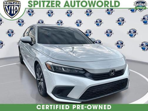 Platinum White Pearl 2024 Honda Civic EX