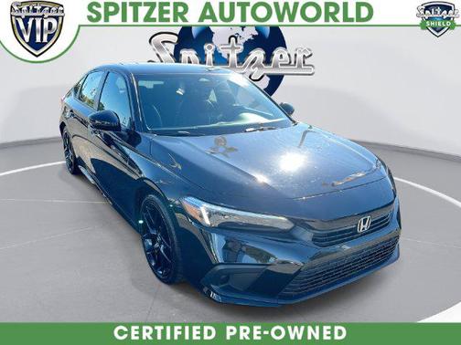 Crystal Black Pearl 2024 Honda Civic Sport