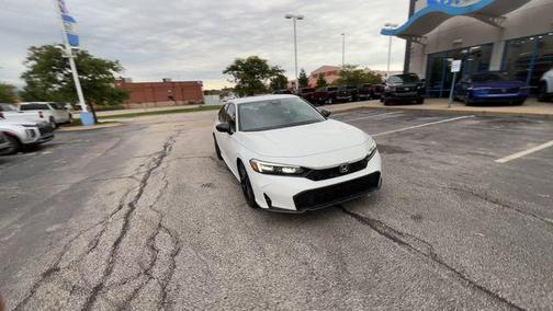 Platinum White Pearl 2025 Honda Civic Sport