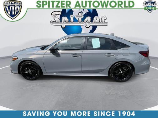 Urban Gray Pearl 2025 Honda Civic Hybrid Sport