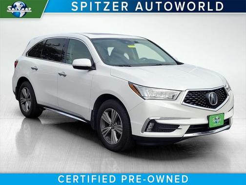Platinum White Pearl 2020 Acura MDX 3.5L