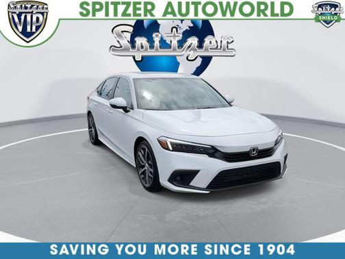 Platinum White Pearl 2024 Honda Civic Touring