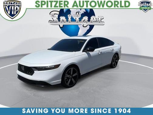 Platinum White Pearl 2024 Honda Accord Hybrid Sport