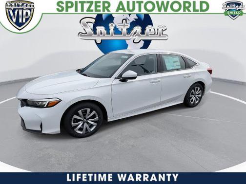 Platinum White Pearl 2026 Honda Civic LX