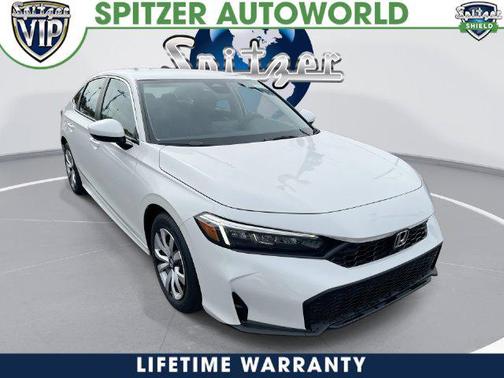 Platinum White Pearl 2026 Honda Civic LX