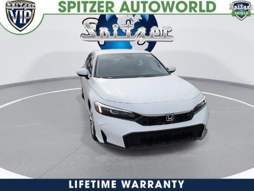 Platinum White Pearl 2026 Honda Civic LX
