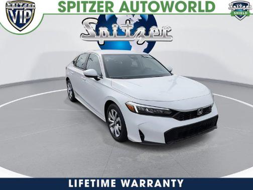 Platinum White Pearl 2026 Honda Civic LX