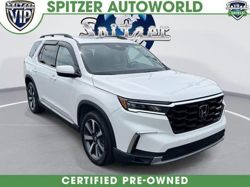 Platinum White Pearl 2025 Honda Pilot Touring 8-Passenger